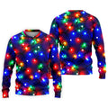 Christmas Lights Pattern Christmas Golf Shirt, Golf Shirts For Men, Mens Golf Apparel