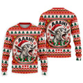 Funny Screaming Goat Christmas Golf Shirt, Golf Shirts For Men, Mens Golf Apparel
