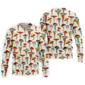 Funny Mushroom Legs Pattern Golf Polo Shirt, Printed Golf Shirts, Golf Polo Shirts For Men