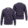 Funny Crocodile Mardi Gras Golf Shirts, Purple Golf Shirt, Golf Gift For Men, Golf Shirts For Men