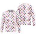Champagne Bottles Seamless Pattern Watercolor Style Retro Golf Shirt, Polo Shirts For Men, Golf Shirts For Men