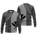 Polynesian Tribal Pattern Vintage Golf Shirt, Hawaiian Golf Shirt, Polo Shirts For Men