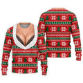 Funny Sexy Cleavage Christmas Golf Shirt, Golf Shirts For Men, Mens Golf Apparel