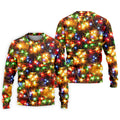 Sparkling Lights Christmas Golf Shirt, Mens Golf Shirts, Golf Apparel For Men