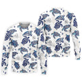 Sea Turtle, Starfish, Seashells and Coral Reef Art Hawaiian Golf Polo, Golf Tops For Men, Golfing Apparel