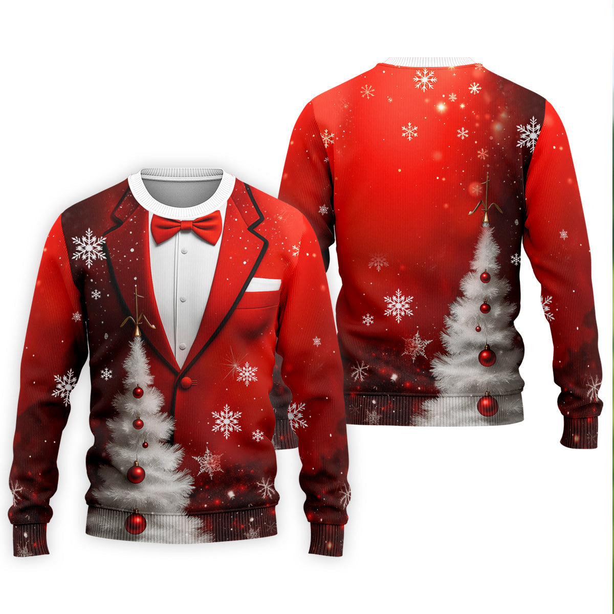 Snow Pine Tree Black And Red Christmas Men's Golf Polo Shirts, Christmas Golf Shirt, Golf Gift For Men