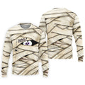 Cute Mummy Peeking Eyes BOO Halloween Golf Polo Shirt, Mens Golf Polo, Hawaiian Golf Shirt