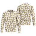 Cute Opossum Seamless Pattern Golf Tops For Men, Cute Golf Outfit, Polo Shirts For Men