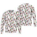 Bigfoot Golfer Pattern Men's Golf Shirt, Golf Polo Shirts For Men, Mens Golf Apparel