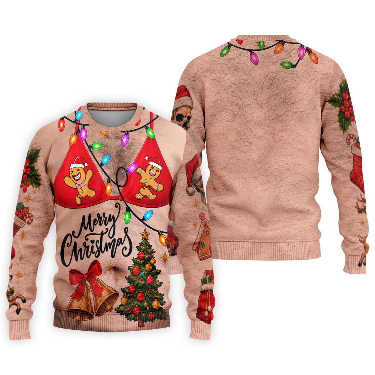 Merry Gingerbread Bra Christmas Golf Shirt, Mens Golf Shirts, Polo Shirts For Men
