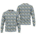 Funny Beer Pretzel Cleavage Pattern Golf Polo Shirt, Mens Golf Polo, Printed Golf Shirts