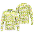 Vintage Margarita Cocktail Lime Pattern Golf Shirt, Mens Golf Shirts, Golf Apparel For Men