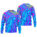 Neon Psychedelic Zebra Pattern Vintage Hawaiian Golf Shirt, Men's Golf Shirt, Polo Shirts For Men