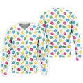 Colorful Easter Eggs White Golf Shirt, Cute Golf Outfit, Polo Shirts For Men, Golf Shirts For Men