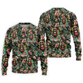 Bigfoot Hawaiian Tropical Golf Shirt, Funny Sasquatch Golf Shirts For Men