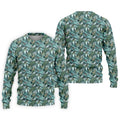 Dinosaur Head Tropical Vibe Golf Tops For Men, Polo Shirts For Men, Golf Shirts For Men