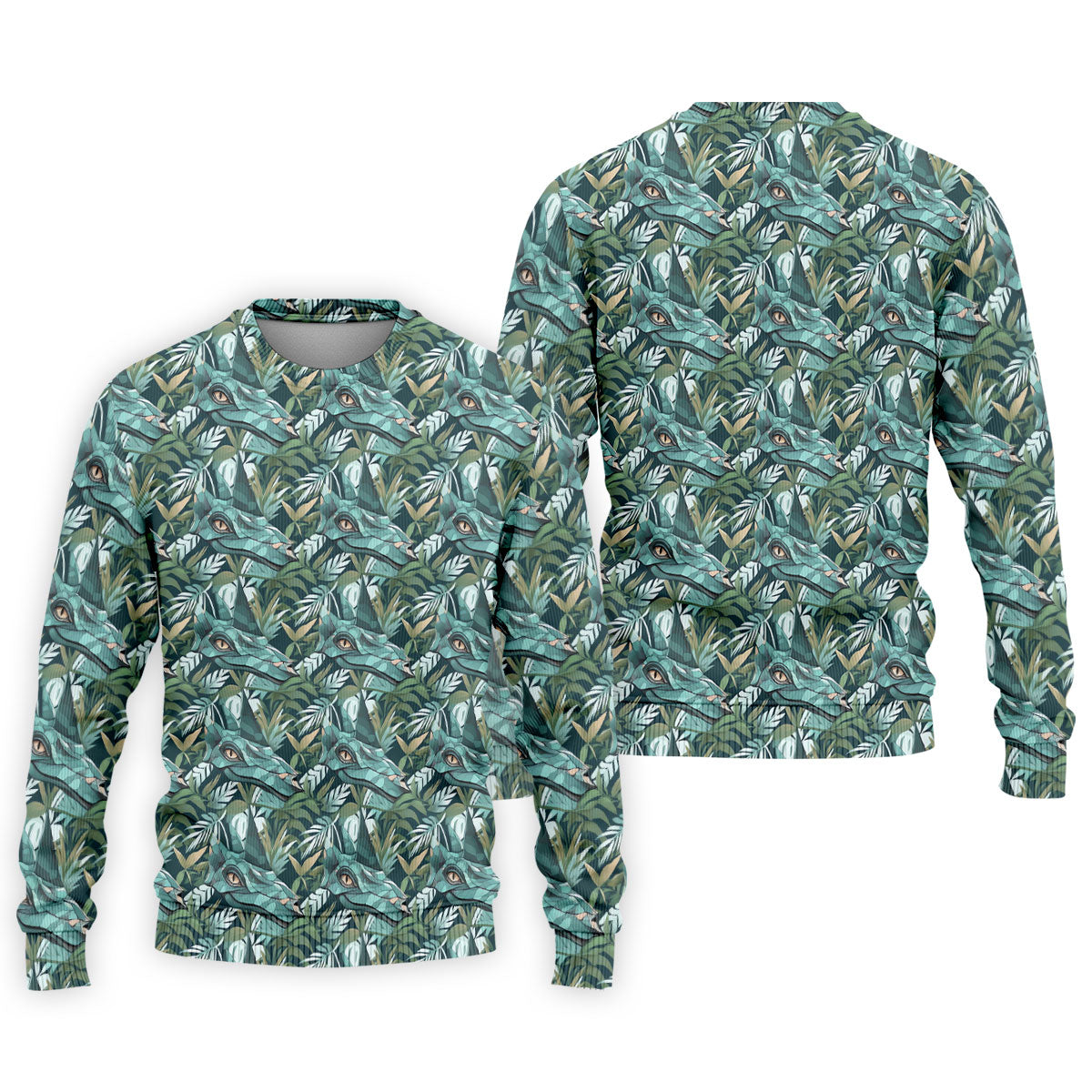 Dinosaur Head Tropical Vibe Golf Tops For Men, Polo Shirts For Men, Golf Shirts For Men