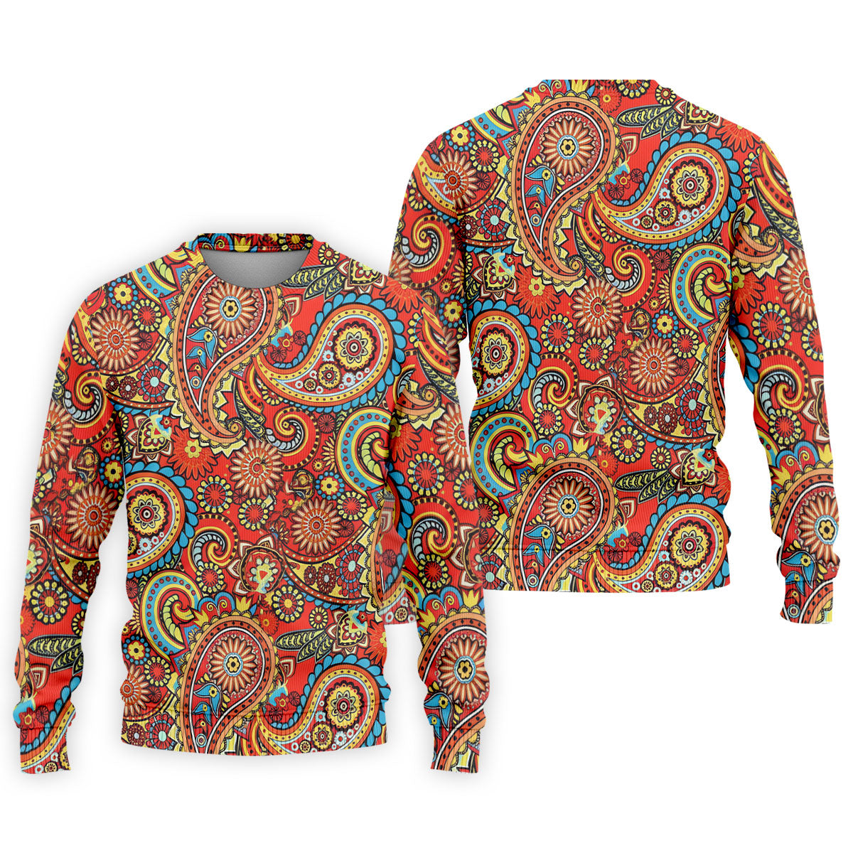 Paisley Design Golf Tops For Men, Boho Pattern Golf Shirts For Men, Polo Shirts For Men