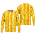 Realistic Sweet Corn Cob Print Design Hawaiian Golf Shirt, Golf Shirts For Men, Polo Shirts For Men