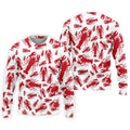 Lobster Pattern Vintage Hawaiian Golf Shirt, Men's Golf Shirt, Polo Shirts For Men