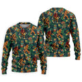 Bigfoot Tropical Tiki Resort Pattern Design Hawaiian Golf Polo, Golf Tops For Men, Golfing Apparel