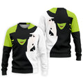 Green & White Witch Faces Halloween Golf Polo Shirt, Golf Apparel, Mens Golf Shirt