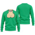 Green Funny Dickhead Faux Chest Golf Shirt, Men's Golf Shirt, Mens Polo Shirts