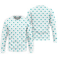Grid Pattern Shamrock Golf Shirt, St Patrick's Day Golf Tops For Men, Golf Shirts For Men, Polo Shirts For Men