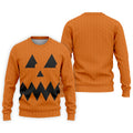 Halloween Jack O Lantern Golf Shirt, Men's Golf Shirt, Hawaiian Golf Shirt