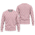 Pink T-Rex Dinosaur Golfer Pattern Golf Polo Shirt, Golf Shirts For Men, Mens Golf Apparel