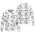 Stick Figure Golf Pose Autism Ribbon White Golf Shirt, Autism Awareness Colors Golf Shirts For Men