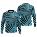 Swirling Vortex Black And Light Blue Golf Shirts For Men, Polo Shirts For Men, Golfing Apparel