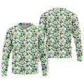 Leopard Pattern St Patrick's Day Shamrock Golf Shirt, Fun Golf Shirts For Men, Polo Shirts For Men