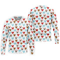 Funny Gingerbread Christmas Candy Cane Golf Tops For Men, Polo Shirts For Men, Christmas Golf Shirt