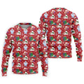 Ho Ho Ho Santa Snowman Men's Golf Polo Shirts, Christmas Golf Shirt, Polo Shirts For Men