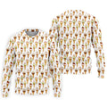 Adult Humor Ice Cream Golf Shirt, Funny Cone Pattern, Golf Shirt For Men