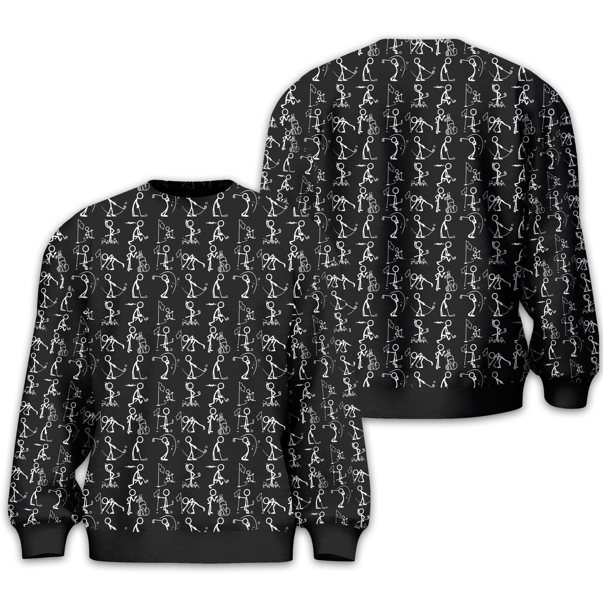 Black Golf Polo Shirt, Funny Golf Shirt, Gift For Golfers