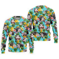 Funny Opossums Among Pineapples Hawaiian Golf Polo, Golf Tops For Men, Golfing Apparel