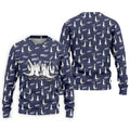 Funny Seagull Halloween Golf Shirt, Cartoon Bird Pattern, Mens Golf Apparel, Hawaiian Golf Shirt