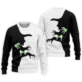 Halloween Wicked Witch Shadow Golf Shirt, Men's Golf Shirt, Hawaiian Golf Shirt