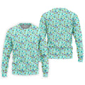 90s Dice Memphis Style Light Mint Green Cute Golf Shirt, Polo Shirts For Men, Golf Shirts For Men