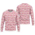 Pink Xmas Tree Santa Claus Pattern Christmas Golf Shirt, Polo Shirts For Men, Golf Gift For Men