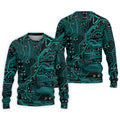 Circuit Board Pattern Hawaiian Golf Shirt, Men's Golf Shirt, Polo Shirts For Men