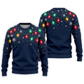 String Lights Snowflakes Christmas Golf Shirt, Mens Golf Shirts, Golf Apparel For Men