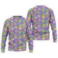 Colorful Painted Easter Eggs Golf Shirts For Men, Cute Golf Outfit, Polo Shirts For Men