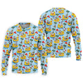 Men's Santa Duck Pool Float Hawaiian Golf Shirt, Christmas Golf Shirt, Golf Apparel For Men