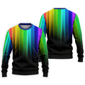 Rainbow Gradient LGBT Support Golf Tops For Men, Gay Pride Month Celebrate Golf Shirts For Men