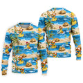 Funny Duck Hawaiian Golf Shirt, Summer Ocean Men's Golf Shirt, Polo Shirts For Men