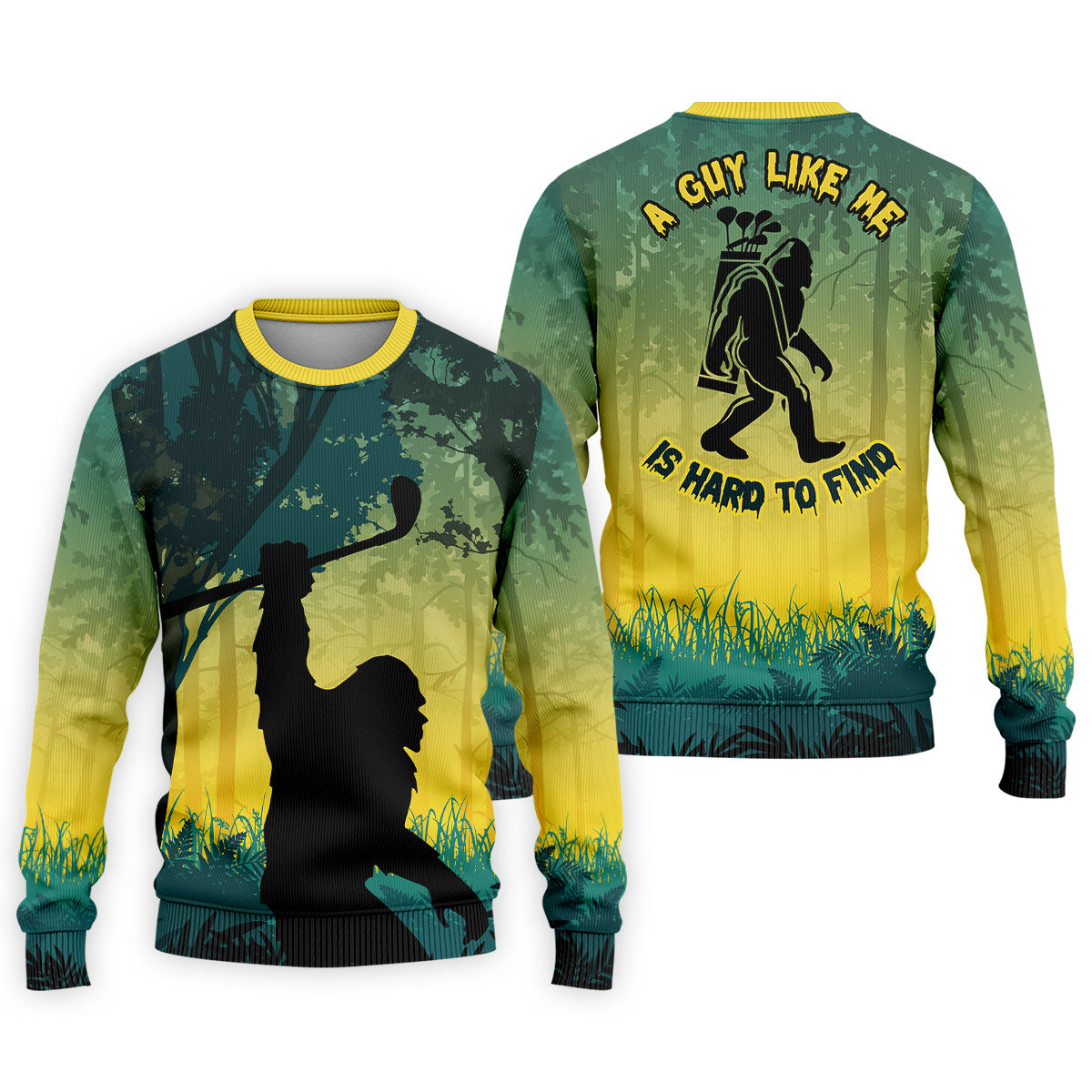 Bigfoot A Guy Like Me Is Hard To Find Men's Polo Shirt, Golf Polo Shirts For Men, Mens Golf Apparel