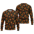 Autumn Bigfoot Forest Pattern Polo Shirt, Mens Golf Apparel, Hawaiian Golf Shirt, Printed Golf Shirts